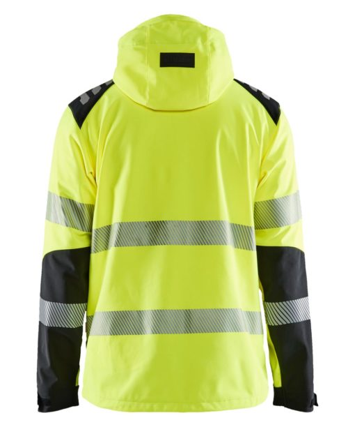 BLÅKLÄDER SOFTSHELLTAKKI HIGHVIS 4491 takaa