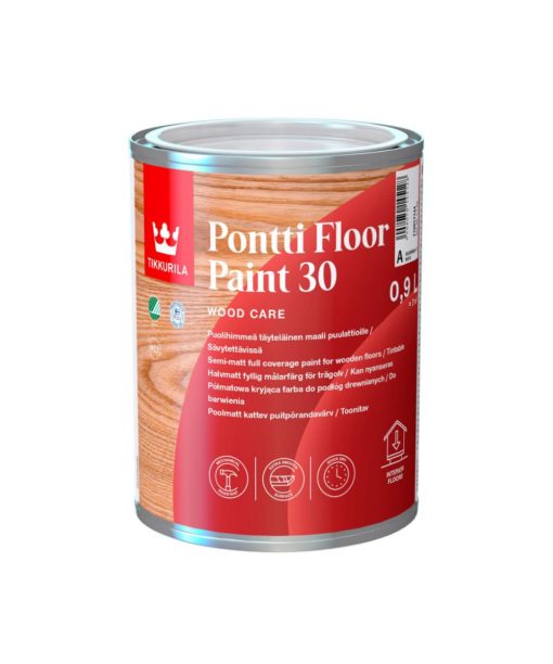 PONTTI FLOOR PAINT 30 VALKOINEN 0.9L