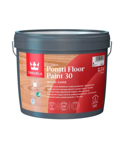 PONTTI FLOOR PAINT 30 VALKOINEN 2.7L